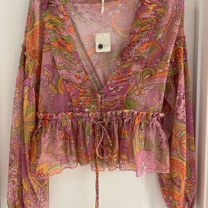 Free People Cassiopeia Top Size M New With Tags